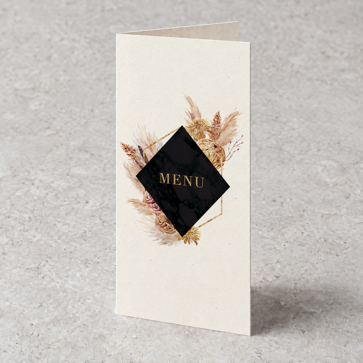 Menu Boho pampas