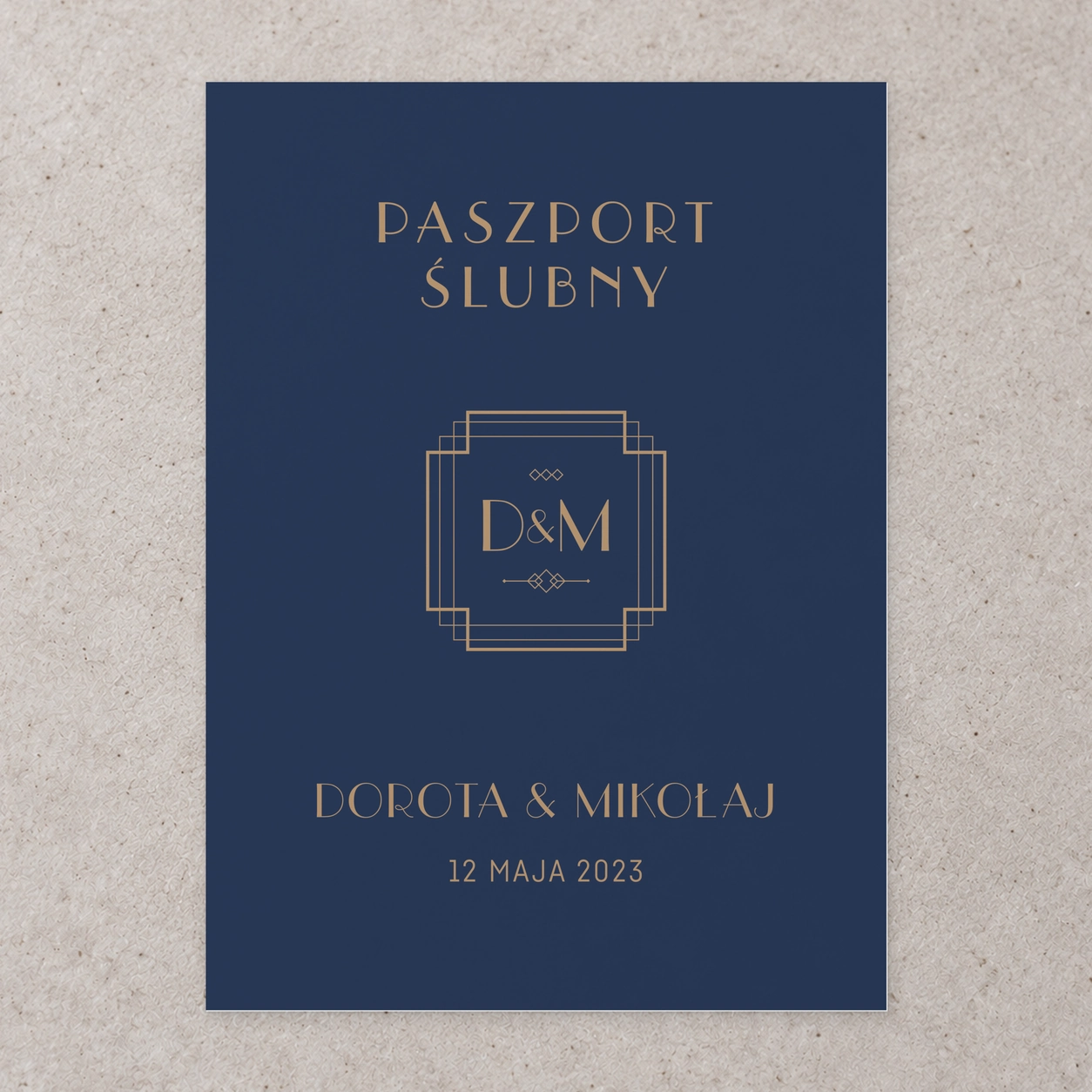 Zaproszenie Paszport Weselny
