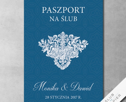 Zaproszenie ślubne Paszport ślubny