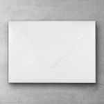 Koperta biała perłowa - prostokątna średnia - do zaproszeń ślubnych