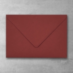 Koperta bordowa - prostokątna średnia - do zaproszeń ślubnych