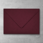 Koperta czerwone wino - prostokątna średnia - do zaproszeń ślubnych