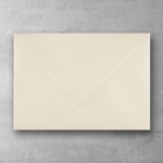 Koperta kremowa perłowa - prostokątna średnia - do zaproszeń ślubnych