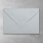 Koperta popielata - prostokątna średnia - do zaproszeń ślubnych