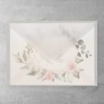 Koperta transparentna - prostokątna średnia - do zaproszeń ślubnych
