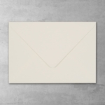 Koperta ecru - prostokątna mała - do zaproszeń ślubnych