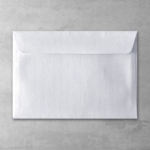 Koperta lniana - prostokątna mała - do zaproszeń ślubnych