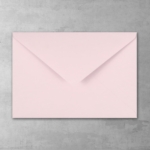 Koperta nude bladoróżowa - prostokątna mała - do zaproszeń ślubnych