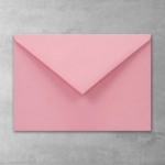 Koperta różowa - prostokątna mała - do zaproszeń ślubnych