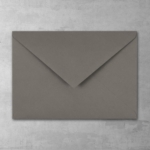 Koperta szara - prostokątna mała - do zaproszeń ślubnych