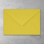 Koperta żółta - prostokątna mała - do zaproszeń ślubnych