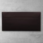Koperta czarna - prostokątna DL - do zaproszeń ślubnych
