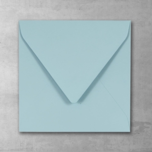 Koperta błękitna - kwadratowa - do zaproszeń ślubnych