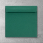 Koperta butelkowa zielona - kwadratowa - do zaproszeń ślubnych
