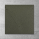 Koperta khaki - kwadratowa - do zaproszeń ślubnych