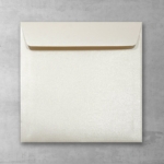 Koperta kremowa perłowa - kwadratowa - do zaproszeń ślubnych