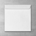 Koperta lniana - kwadratowa - do zaproszeń ślubnych