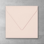 Koperta nude bladoróżowa - kwadratowa - do zaproszeń ślubnych
