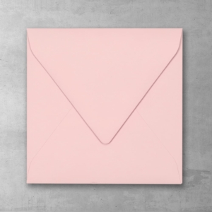Koperta różowa jasna - kwadratowa - do zaproszeń ślubnych