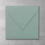 Koperta seledynowa - kwadratowa - do zaproszeń ślubnych