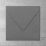 Koperta szara ciemna - kwadratowa - do zaproszeń ślubnych