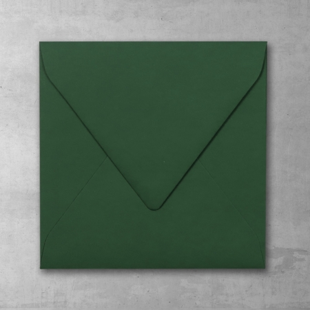 Koperta zielona - kwadratowa - do zaproszeń ślubnych