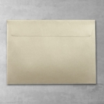 Koperta białe złoto - prostokątna duża - do zaproszeń ślubnych