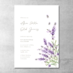 Zaproszenie ślubne Lawenda