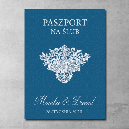 Zaproszenie ślubne Paszport Ślubny
