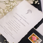 Gipsówka - zaproszenia ślubne z ręcznie poszarpanymi brzegami
