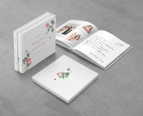 Eukaliptus i goździk - Księga gości weselnych Eukaliptus i goździk - Księga gości weselnych