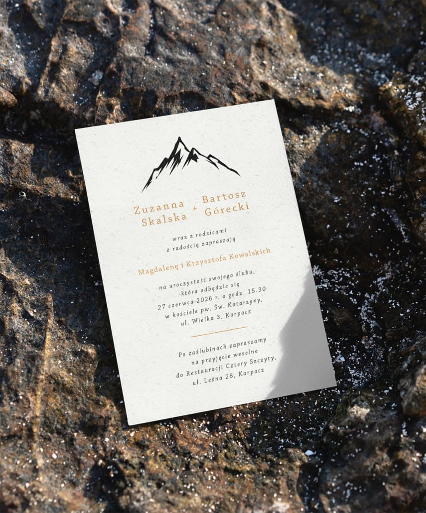 Górskie - Zaproszenia ślubne 1 Górskie - Zaproszenia ślubne 1
