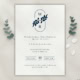 Granatowe liście - Zaproszenie ślubne