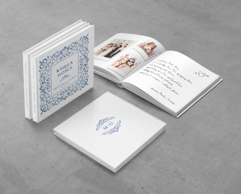 Granatowy minimalizm - Zaproszenie ślubne Granatowy minimalizm - Zaproszenie ślubne