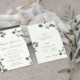Listki eukaliptusa - Zaproszenia ślubne 2 Listki eukaliptusa - Zaproszenia ślubne 2