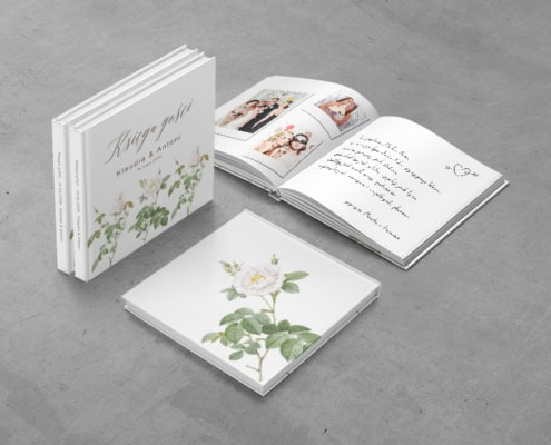 Subtelne róże - Księga gości weselnych Subtelne róże - Księga gości weselnych