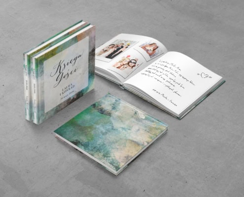 W stylu artystycznym (chłodne) - Księga gości weselnych