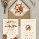 W stylu vintage - Zaproszenie na ślub z kopertą i wklejką W stylu vintage - Zaproszenie na ślub z kopertą i wklejką