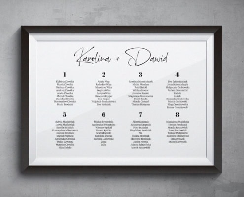 Ze zdjęciami - Plan usadzenia gości weselnych Ze zdjęciami - Plan usadzenia gości weselnych