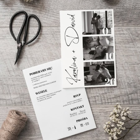 Ze zdjęciami - Zaproszenia ślubne 2