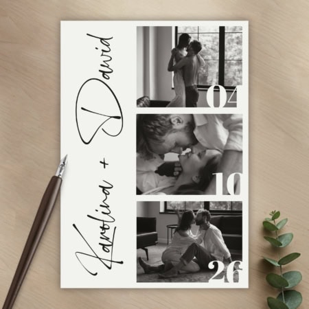 Ze zdjęciami - Zaproszenie ślubne