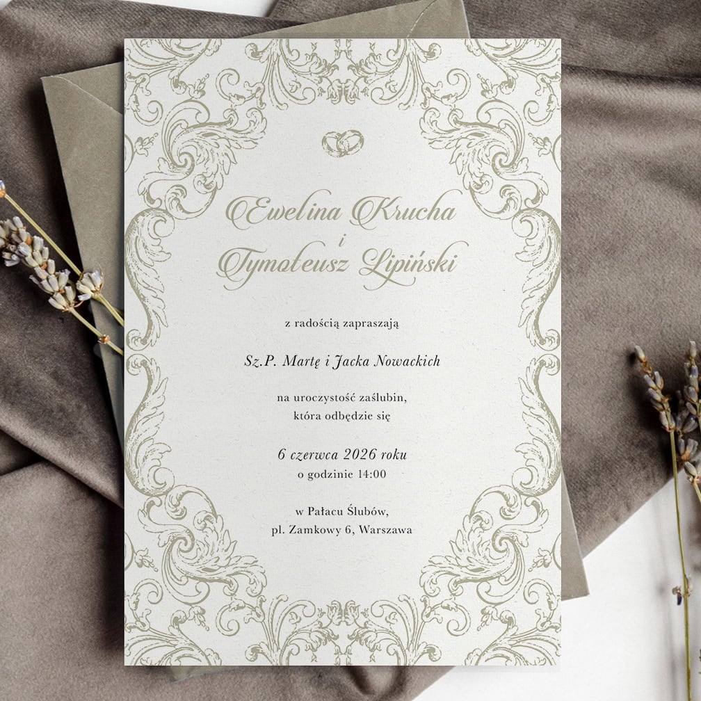 Królewskie - eleganckie zaproszenia ślubne i dodatki weselne Królewskie - eleganckie zaproszenia ślubne i dodatki weselne