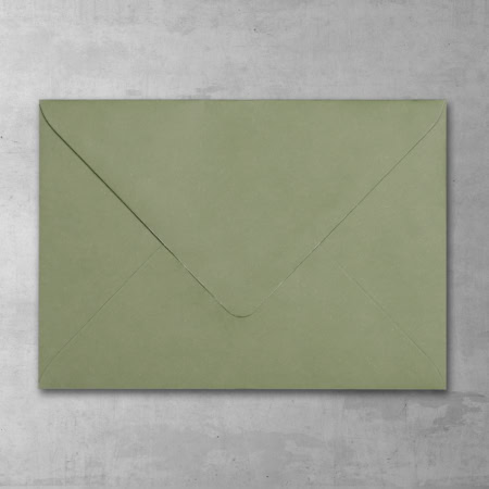 Koperta prostokątna średnia - szałwiowa